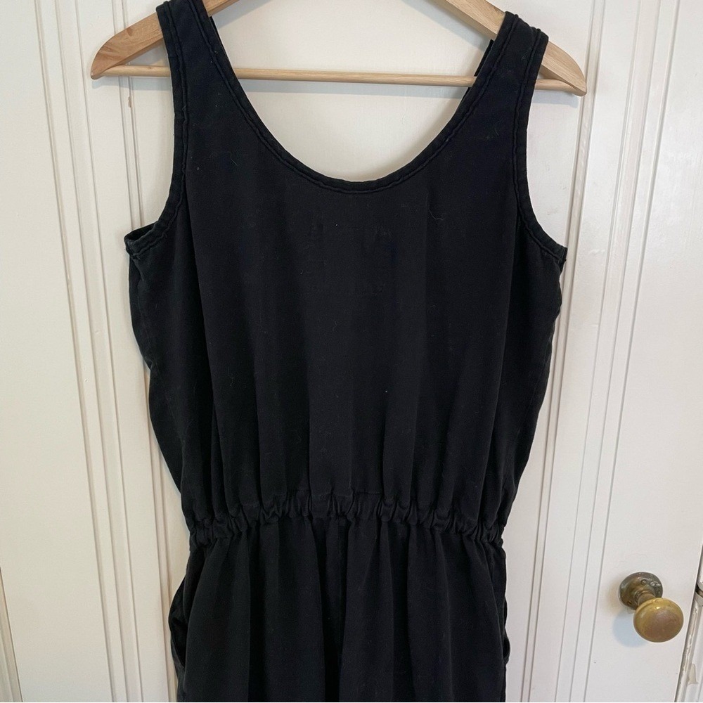 Frank & Eileen Cotton Jersey Tank Jumpsuit in Black Size Large - Picture 10 of 10